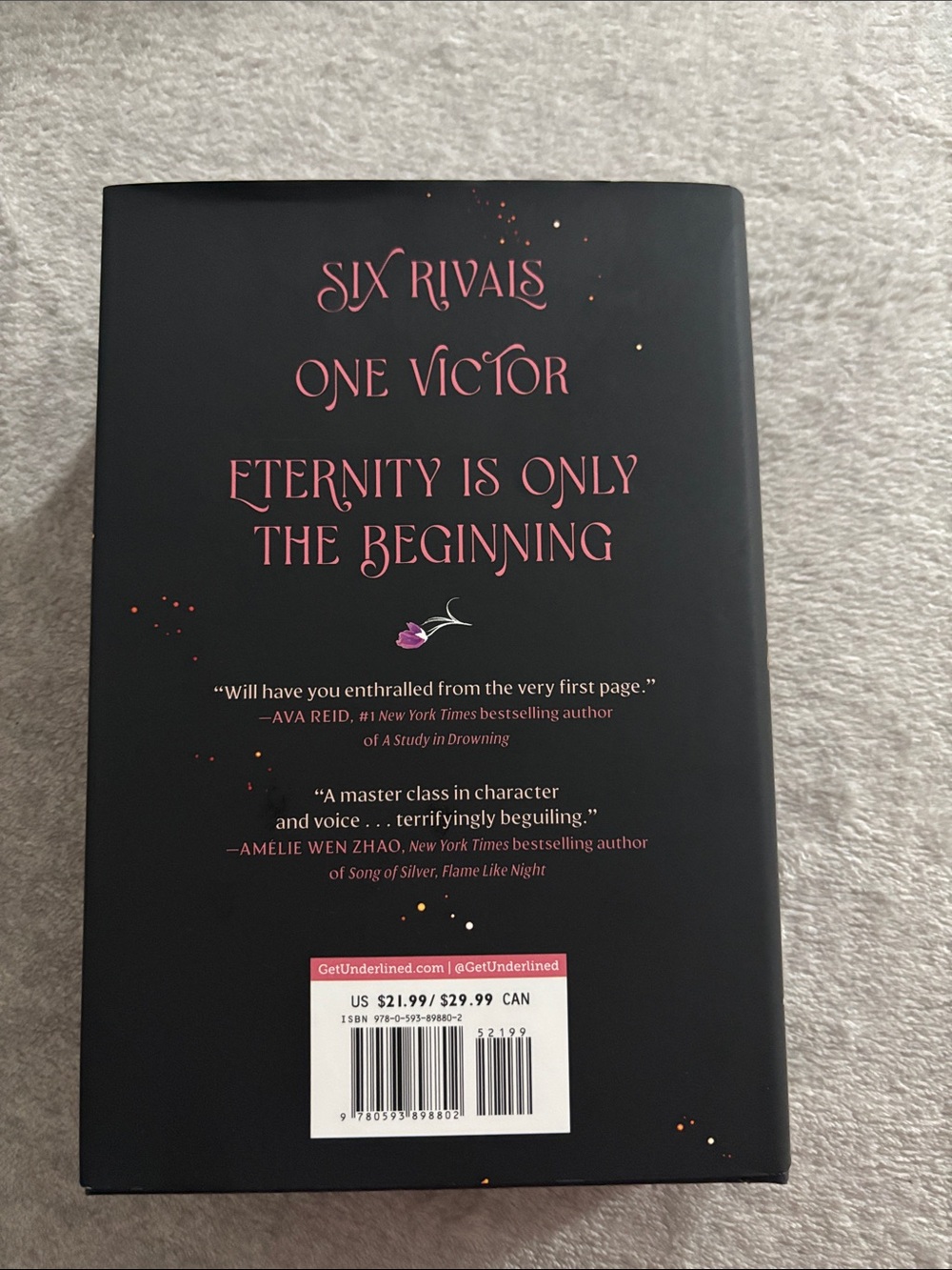 Immortal Consequences by I. V. Marie - Black Cover with Gold & Pink Artwork - Picture 2 of 4